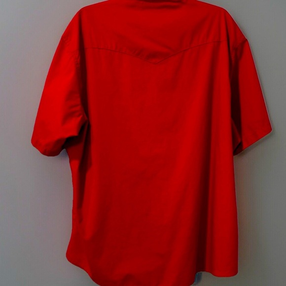 Wrangler Western Wear Pearl Snap Down short sleeve shirt XXL/XXG - Picture 2 of 8